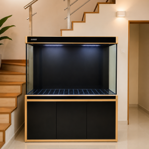 SOBO 4x2x3 Aquarium Tank Black Gold with sump tank