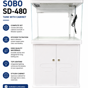 SOBO 45 Litres Aquarium with Cabinet Complete Set